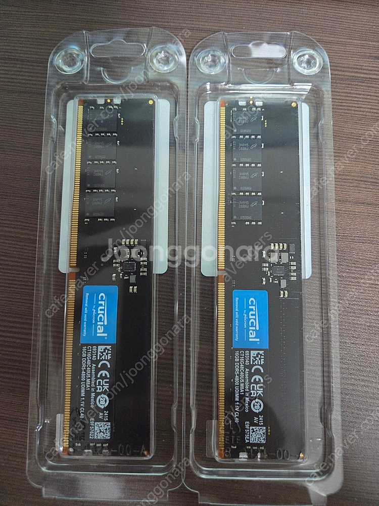 마이크론 크루셜 DDR5 4800 16GB 두 개 데스...--0