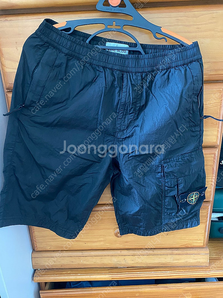 스톤아일랜드 나일론 와펜 반바지 블랙 인기상품 판매 교...--0