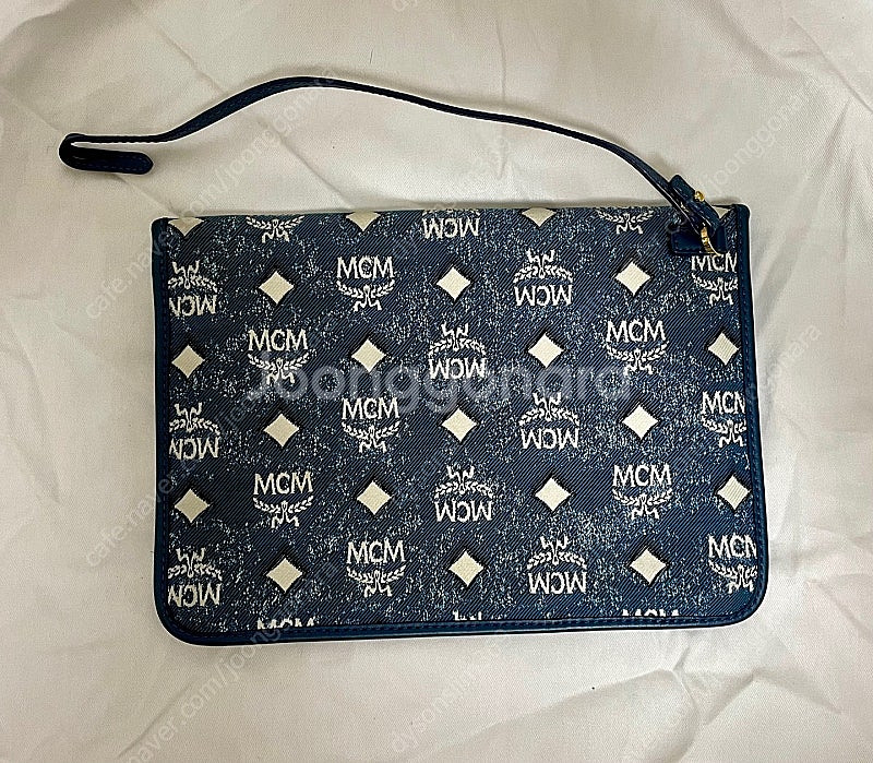 MCM 뮌헨 빈티지 데님 자카드 라지 토트백 (MWTD...--9