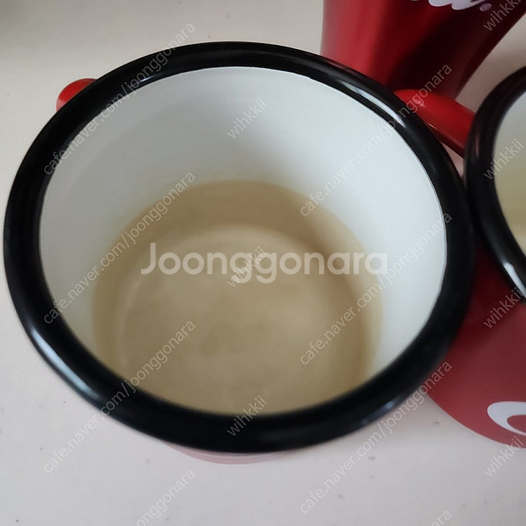코카콜라 법랑컵,틴재질컵 일괄--6