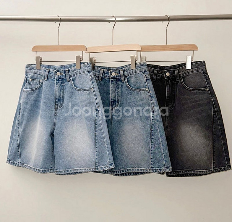 4부 하프 데님 여자 청반바지 미개봉새상품 (정가: 3...--0
