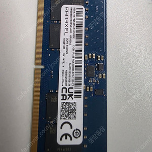 메모리 RAMAXEL DDR5 12GB 4800MHz 램 (벌크) 노트북업그레이드/게이밍메모리/DDR5