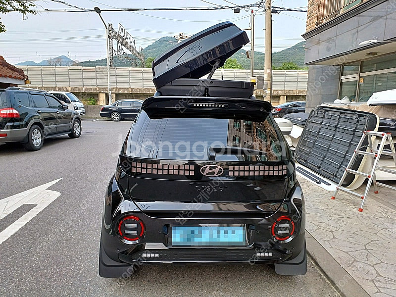 지붕위 밀착형 코토 일체형루프박스 어닝,윈드가드 당일재...--9