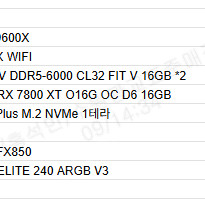 cpu 9600X , 그래픽카드 7800XT, 램32GB, ssd 1tb, 미니ITX 조리컴퓨터팝니다~