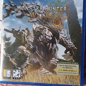 PS5 몬스터헌터 와일즈 (스틸북,특전코드 미사용) 3만에 팝니다.