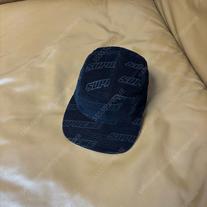 Supreme 슈프림 캠프캡 모자 (Jacquard Logo Black)