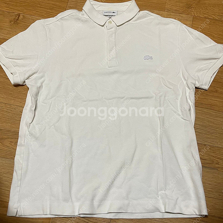 라코스테 파리폴로 카라티 화이트 105사이즈--1