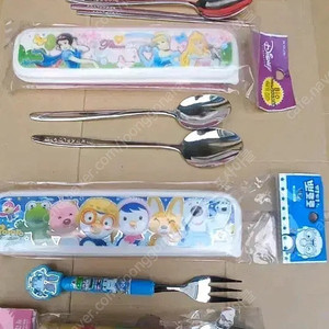 사진제품 7종 일괄 10,000원) 수저케이스 수저 젓가락 포크 디즈니프린세스 등