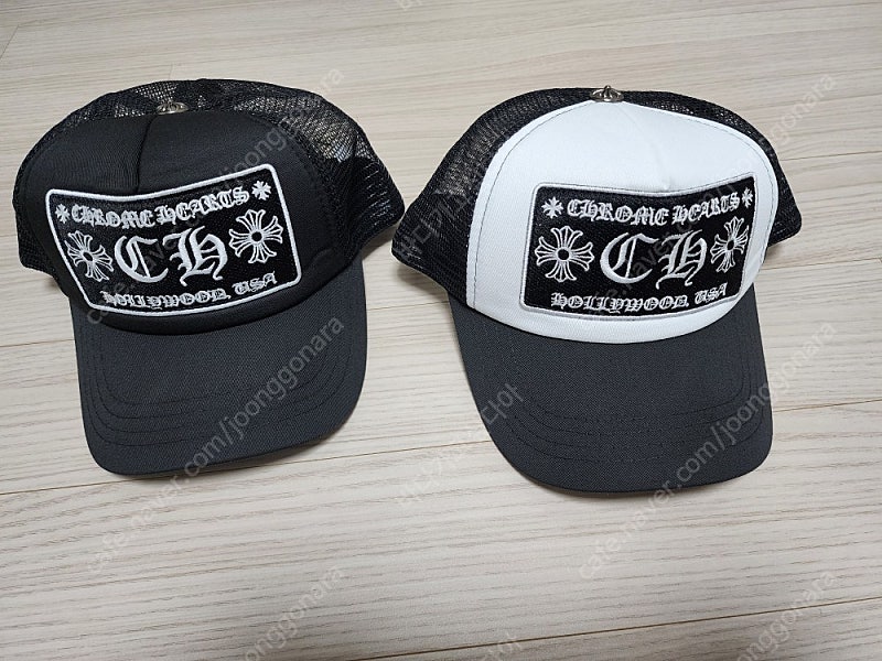CH크롬 메쉬모자 팜(화이트/블랙)
