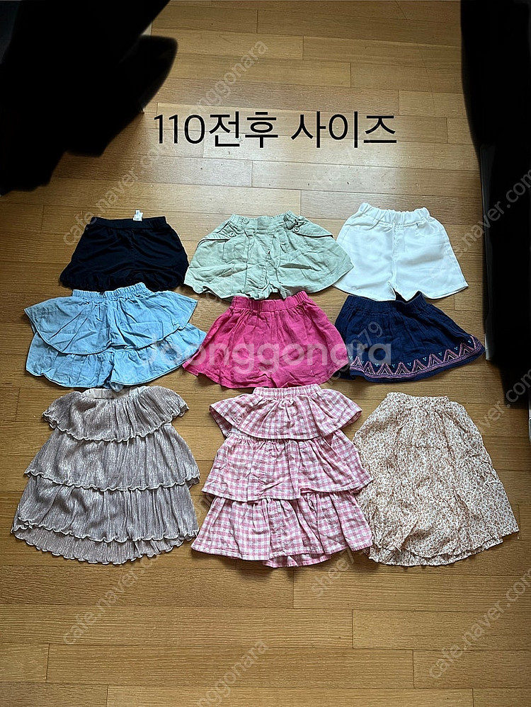 무료배송)여아 110전후사이즈 치마,치마바지,반바지 일...--0