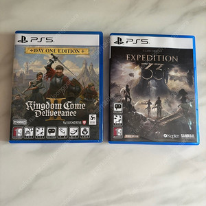 [PS5 타이틀 팝니다] 클레르 옵스퀴르 33원정대, 킹덤컴 딜리버런스2 개봉품 택미포판매