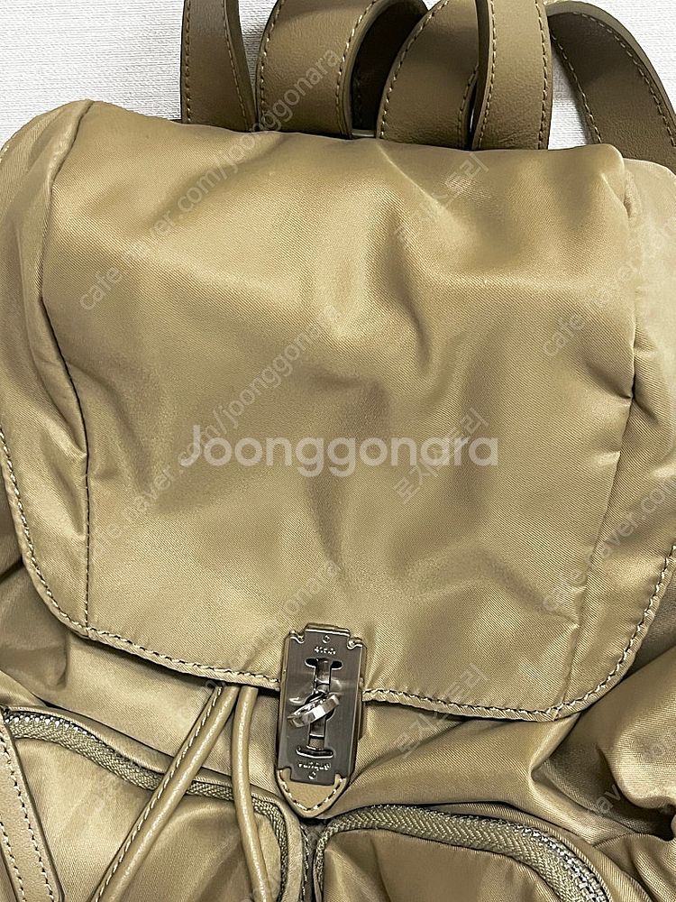 분크 헤이 더블 포켓 백팩 M 베이지 컬러--5