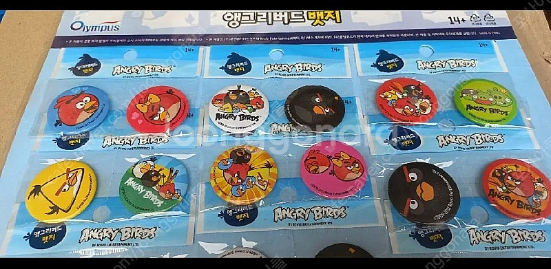 올림푸스 앵그리버드뱃지세트 1판 24세트 15,000원...--1