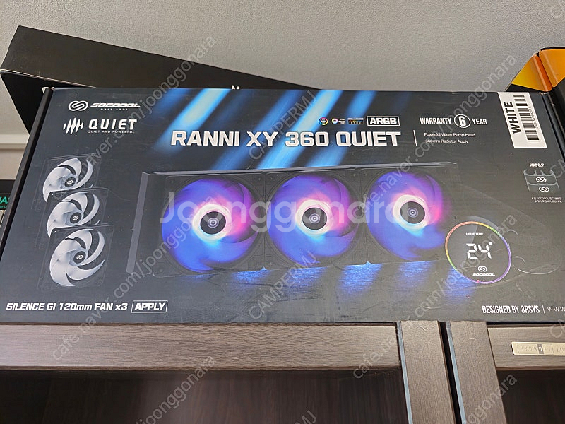 CPU 수냉쿨러 RANNI XY 360 QUIET 화이...--0