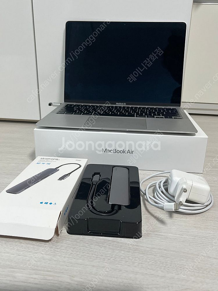 맥북 에어 M1 13 인치 풀박스 + 엘라고 USB-C...--0