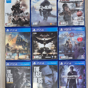 ps4 니어오토마타 완다와거상 툼레이터 데피니티브 어크 오리진 배트맨 아캄나이트 갓오브워 라오어1,2 언차티드4