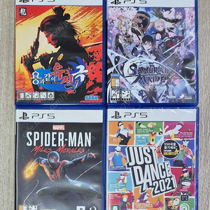 ps5 용과같이 유신극 사무라이메이든 마블스파이더맨 마일즈모랄레스 저스트댄스2021
