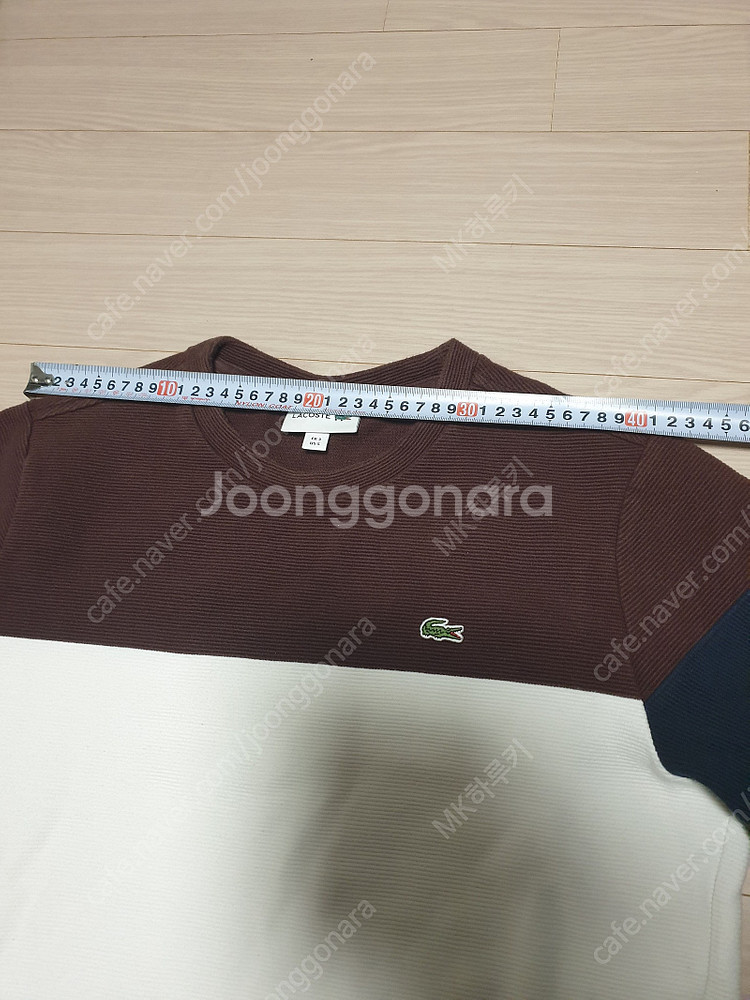 부산 라코스테 골지면 니트 스웨터 95 사이즈--4