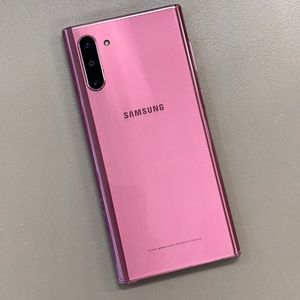 갤럭시노트10 핑크색상 256용량 미세액정파손 무잔상 가성비 꿀매물 서브용 배달용 게임용 추천 9만 판매합니다
