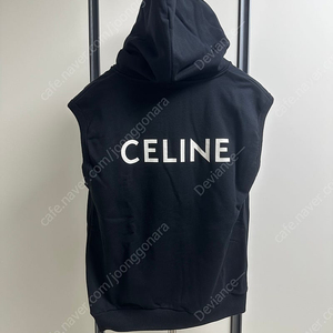 셀린느 백로고 민소매 후드집업 L