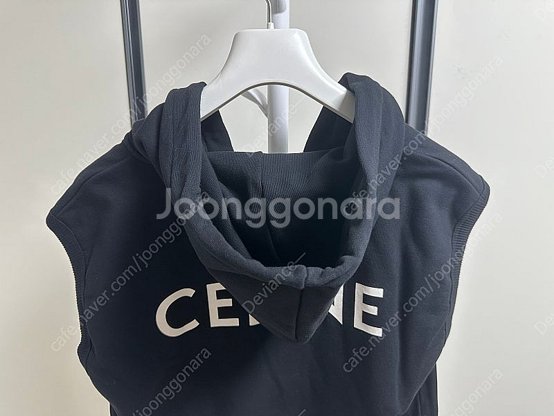 셀린느 백로고 민소매 후드집업 L--8