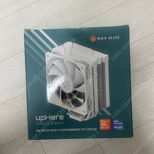 UpHere N1055CF SIMPLE 화이트 CPU 쿨러 매개봉 새상품판매합니다.