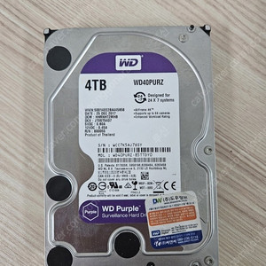 WD 4TB HDD 퍼플 판매합니다.