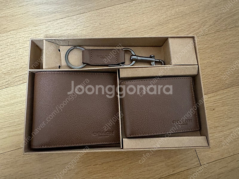 Coach 남성 반지갑 선물세트 카드지갑 키홀더 카프 ...--0