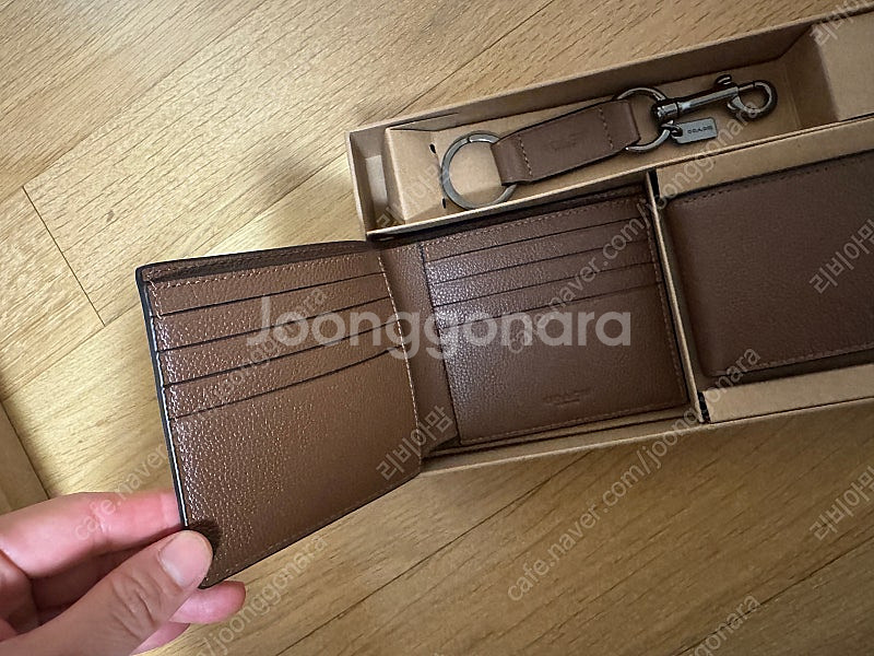 Coach 남성 반지갑 선물세트 카드지갑 키홀더 카프 ...--1