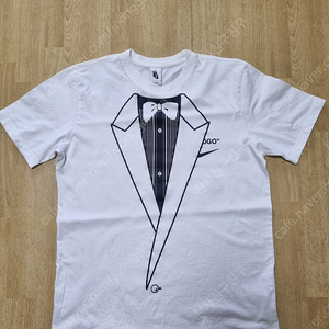 나이키X오프화이트 로고 NRG 턱시도 티셔츠 L