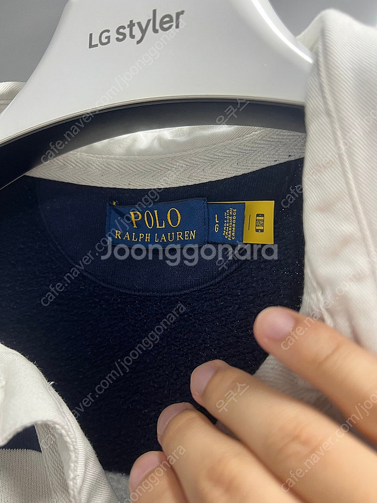 폴로 아이코닉 스프라이트 럭비 셔츠 L(QR정품)--1