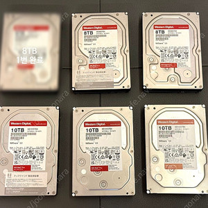 WD 8TB, 10TB RED PLUS HDD WD80EFBX WD101EFBX