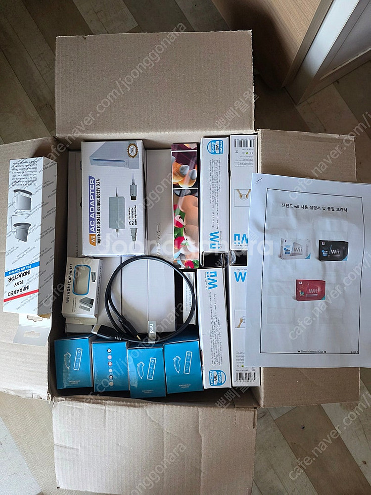 닌텐도 wii 호환 4인세트, 게임, 기기 포함 판매합...--1