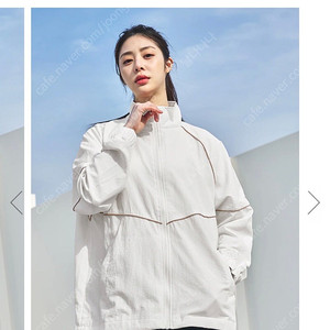 *당일배송* 젝시믹스 오버핏 파이핑 바람막이: 아이보리