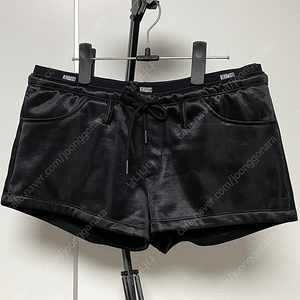 *택O새상품*보헤미안서울 로고밴딩쇼츠 팬츠 글로시블랙:2사이즈 이미지