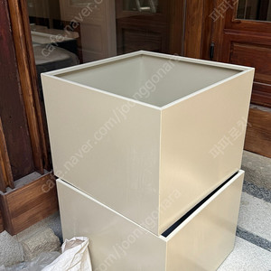 사각 식물/분재 화분 (플랜터) 2개