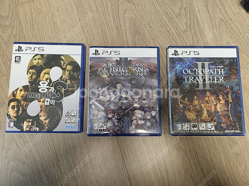 ps5 옥토패스트래블러2(미개봉) 유니콘오버로드 용과같이8 판매합니다--0