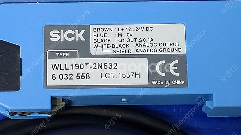 SICK 광 화이버 센서 WLL190T-2 팝니다.--2