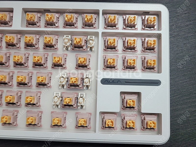 정발 독거미 f87pro 유무선 저소음 피치축v2 올리비아 화이트 (택포)--7