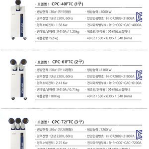 [판매]태양전자/캐로스 산업용이동식에어컨/공업용에어컨/캠핑용이동식에어컨/산업용제습기
