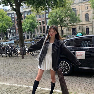 타낫 오버핏 레더자켓 새상품