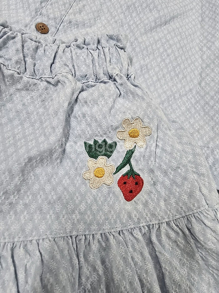 리미떼두두 딸기 셋업(블라우스+치마바지) XL(120)--3
