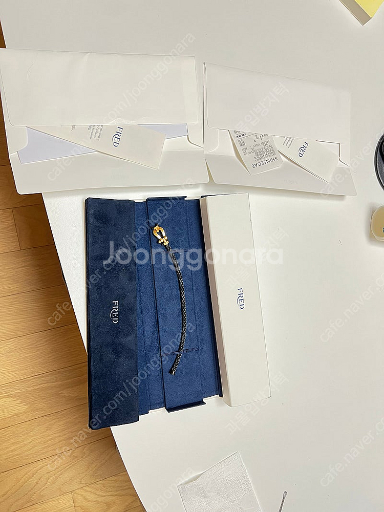 프레드 포스텐 팔찌 옐로골드 라지 블랙17호--2