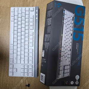 로지텍 G515 LIGHTSPEED TKL 무선 게이밍 키보드(화이트) 판매합니다.