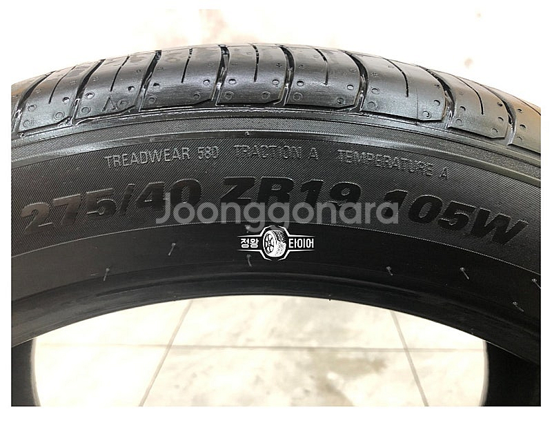 중고타이어 금호타이어 TA51 275/40R19 G80--6