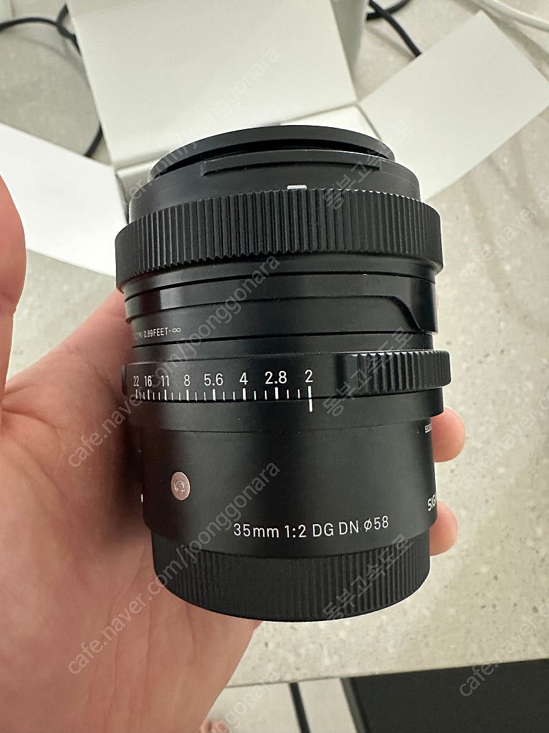 시그마 35mm F2 DG DN 렌즈 풀박 소니 FE
