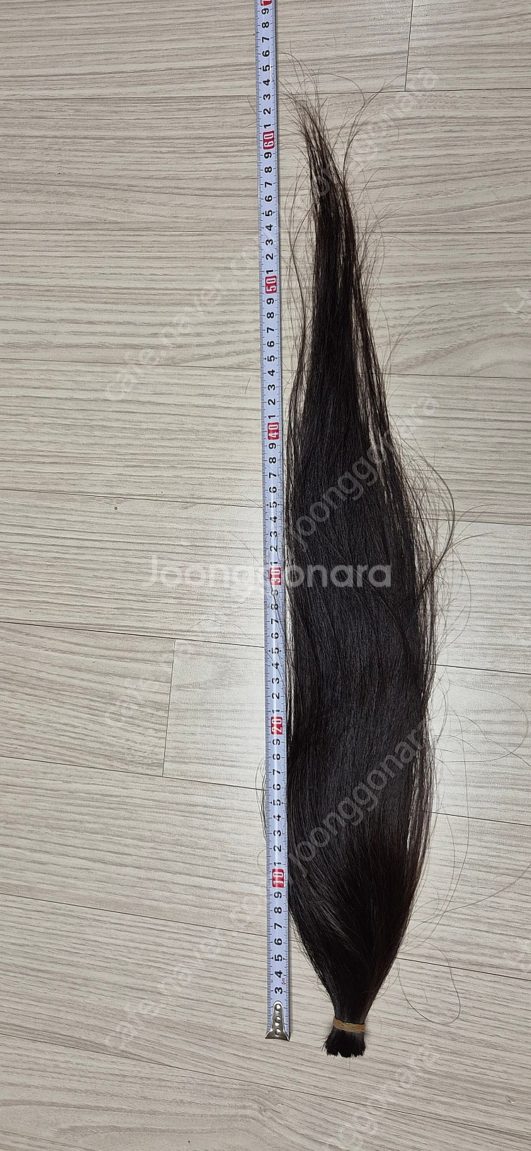 60cm이상 자연모 인모 생머리카락 팔아요--1