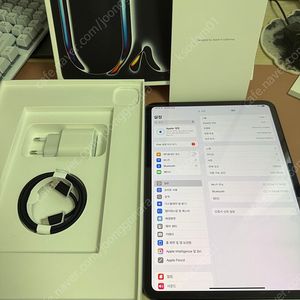 아이패드 프로 m4 11인치 7세대 256기가 와이파이 스블 풀박스