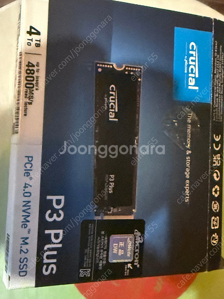 마이크론 p3 plus ssd 4t 팝니다--0