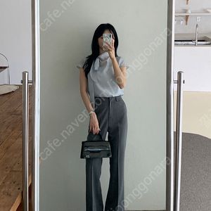 [새상품]잇웨어리브 라인부츠컷 레직기 슬랙스 그레이 S